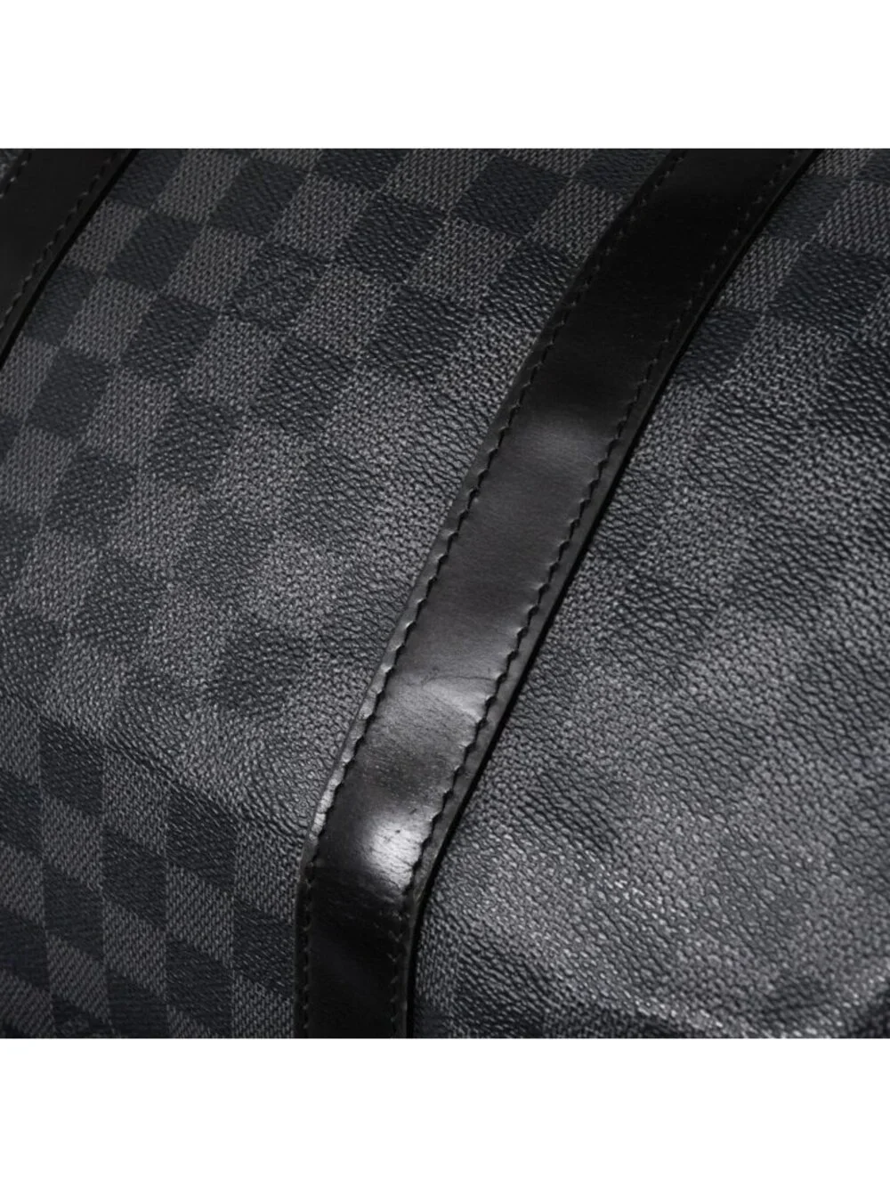 Louis Vuitton Keepall Bandouliere 55 Boston Bag Damier Graphite Black